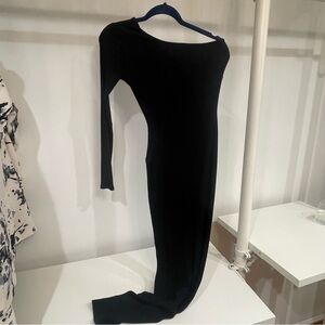 Naked Wardrobe Black Long Sleeve Dress